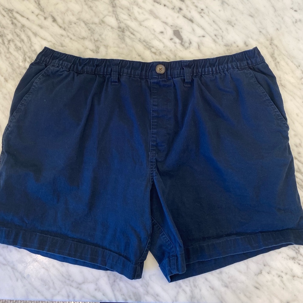 Men's Chubbies Navy Chino pull on shorts, Size XXL‎